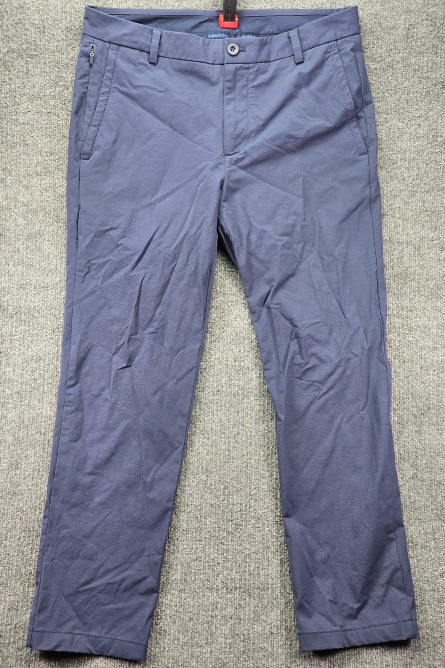 Vineyard Vines On The Go Pants Mens 32x34 (32x29) Navy Golf Performance Chinos